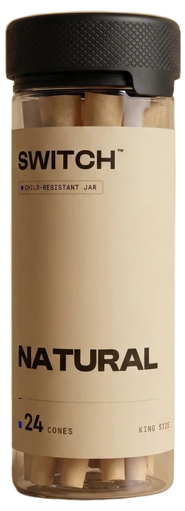 A SWITCH Natural 24-count child-resistant jar
